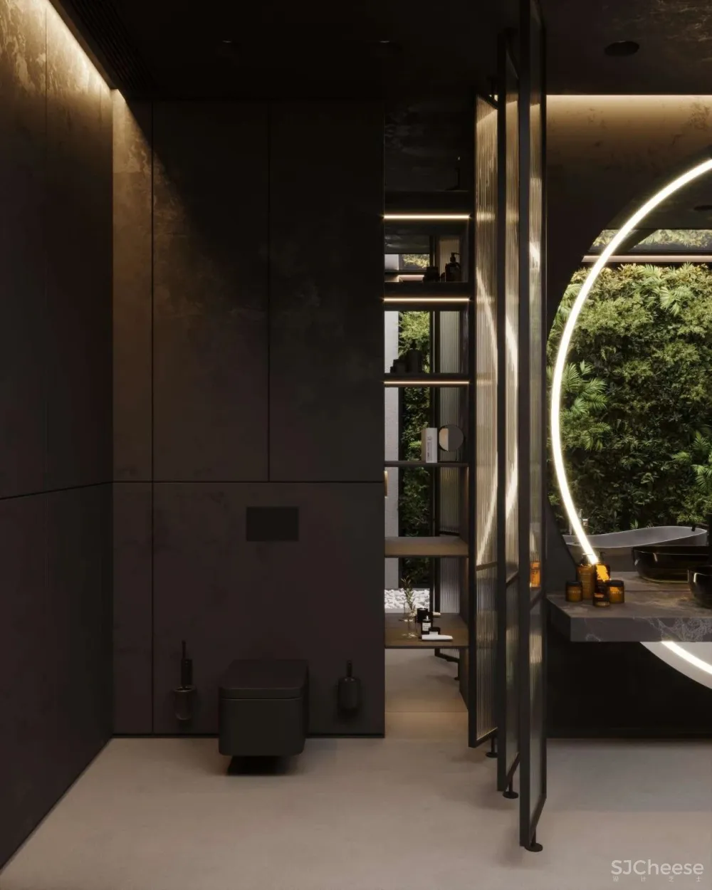 黑色别墅,迷人的高级气质!