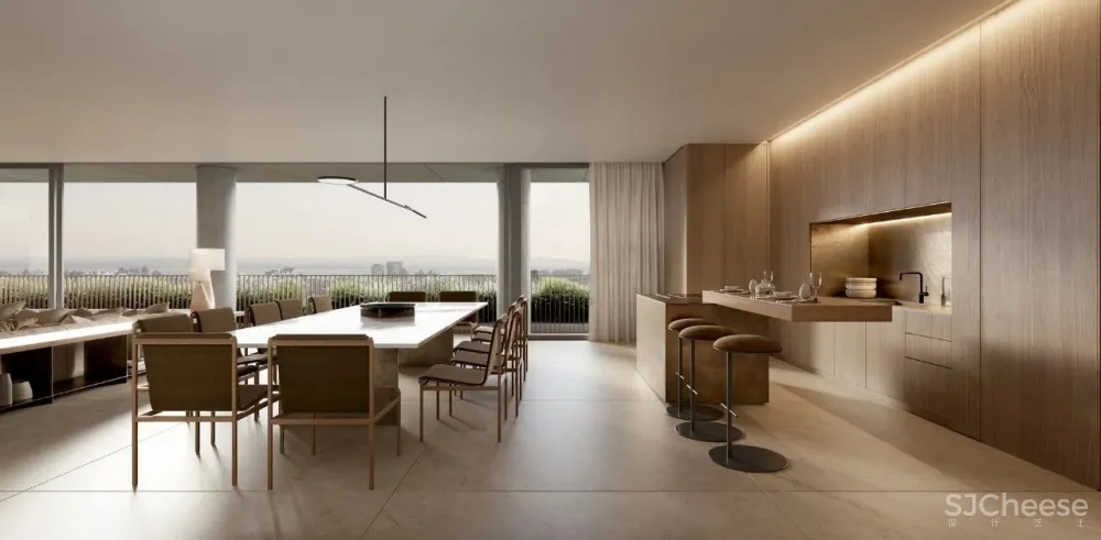 387㎡ 自然奢华的大平层,第四代住房有了新范本