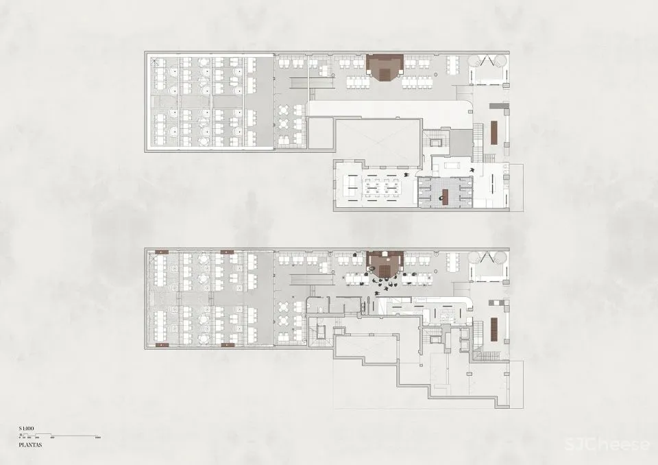 空间再构 西班牙Mo de Movimiento餐厅