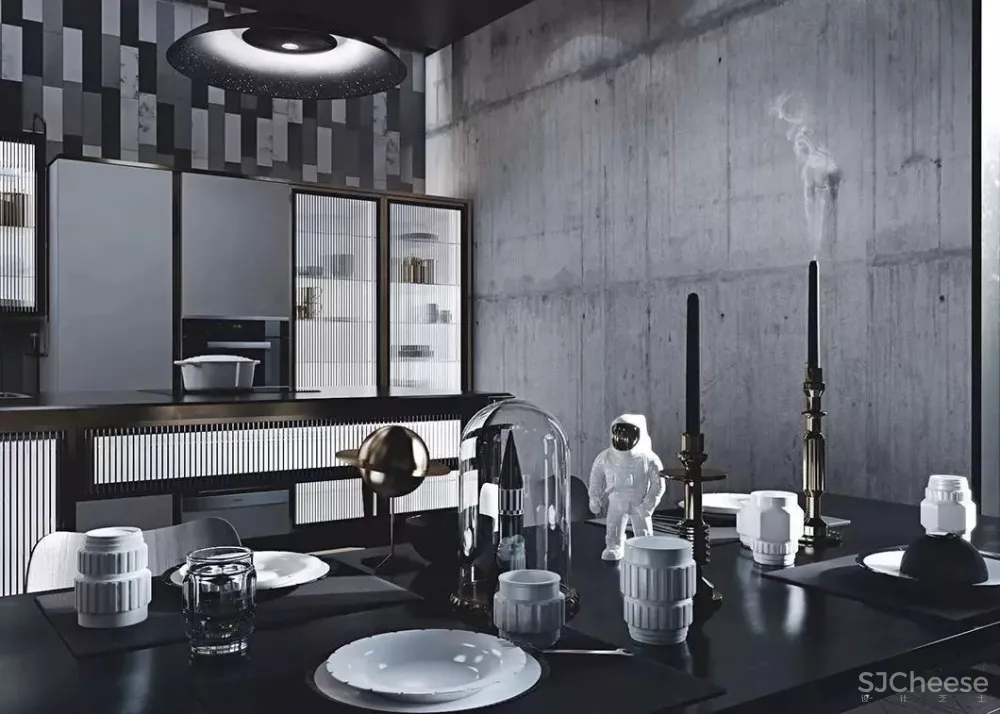 高级黑,超帅气的设计配色!