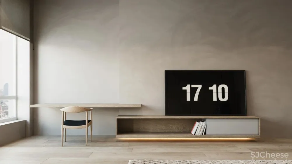 简约原木风住宅,用布艺、石材搭配出高级感!