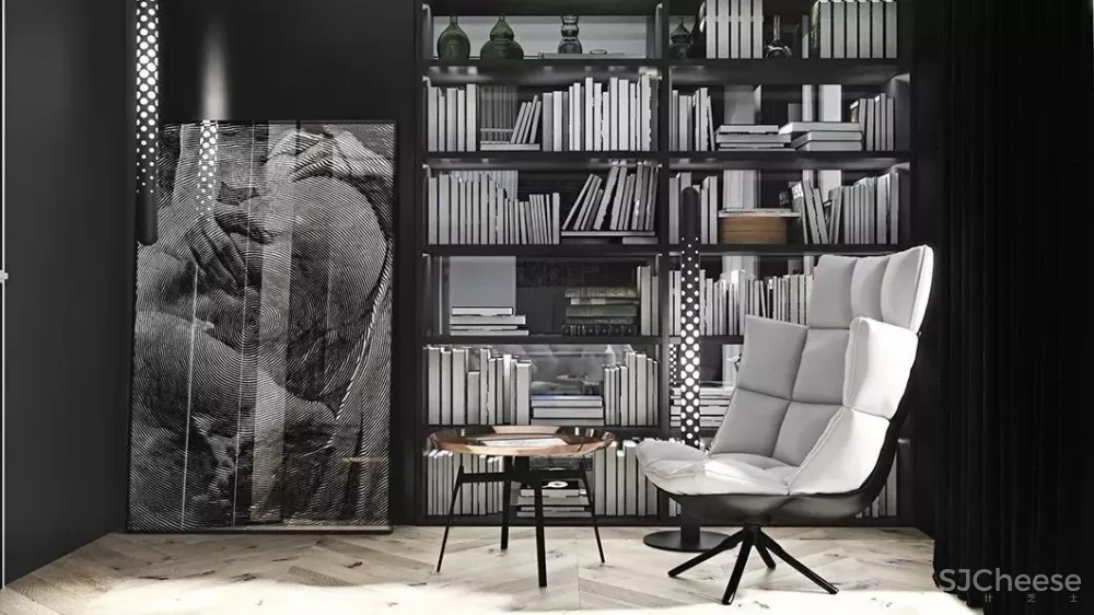 高级黑,超帅气的设计配色!