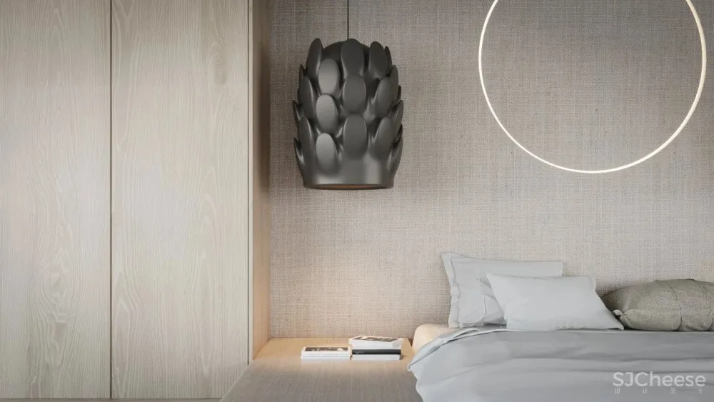 简约原木风住宅,用布艺、石材搭配出高级感!