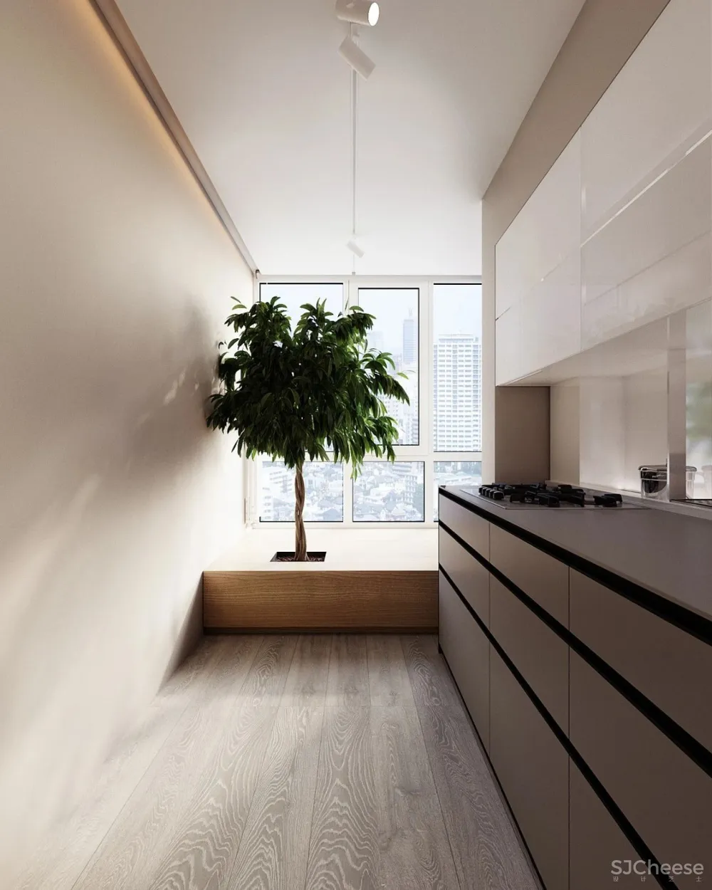 43㎡黑色小户型住宅,网友:这才叫一个人的豪宅!