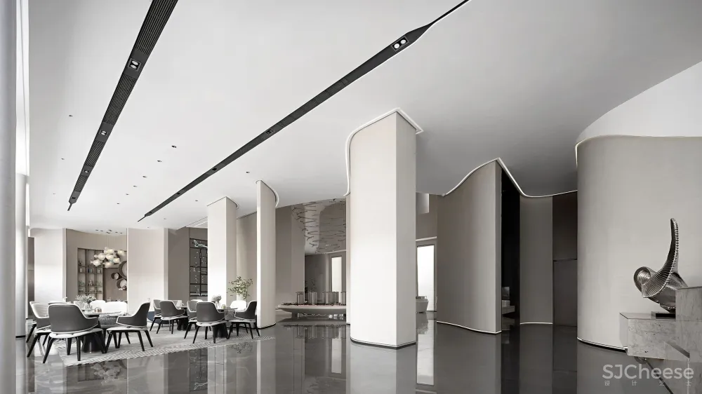 UMA伍玛设计 新作 武汉中梁天玺壹号售楼处|售楼处