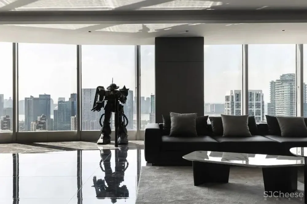 黑白简趣空间，90后都爱的个性潮地 珀阁室内设计