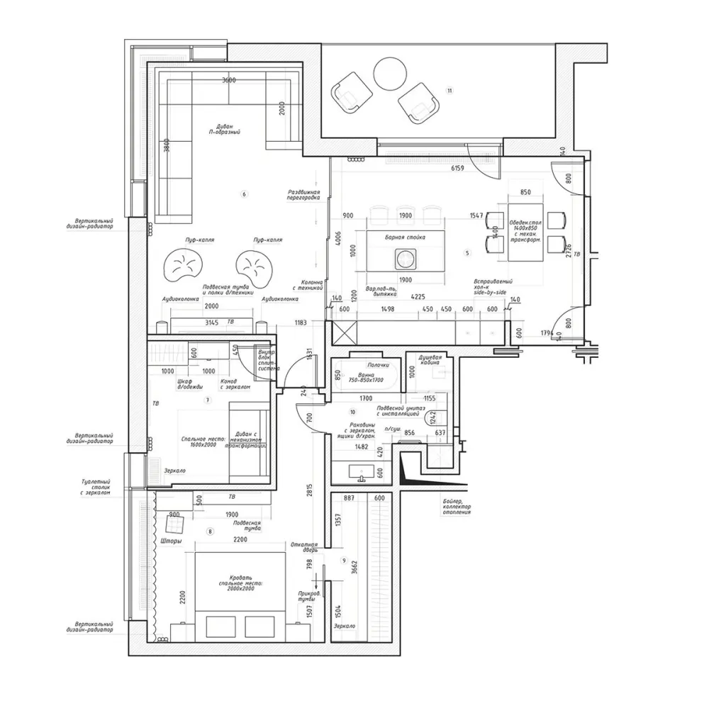 水蓝 浅灰，简约空间的浪漫调性