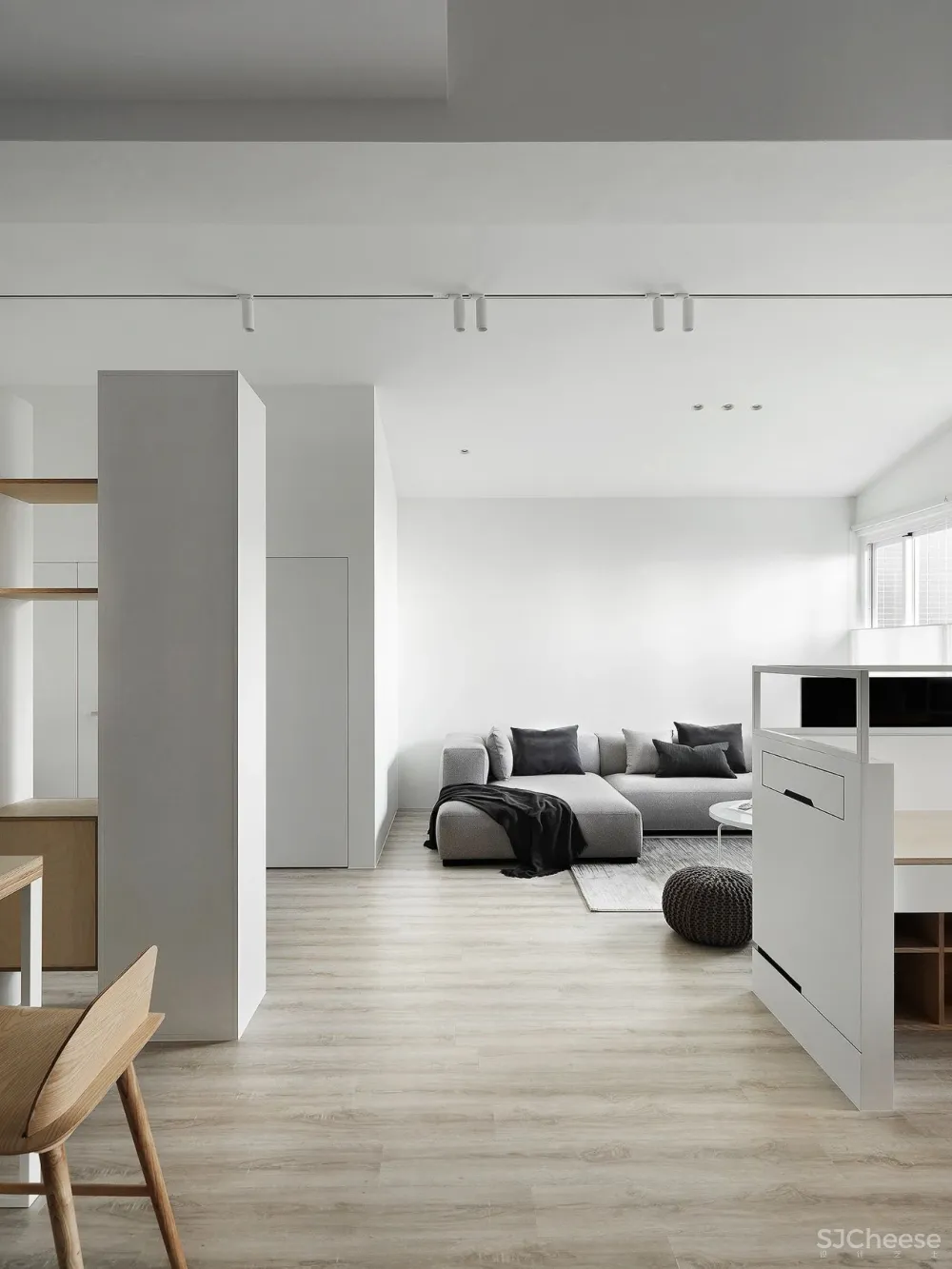 149㎡纯白原木空间，素雅舒适是家的灵魂！