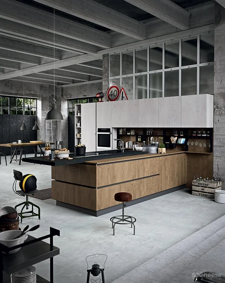 工业风厨房，让你不羁放纵爱烹饪