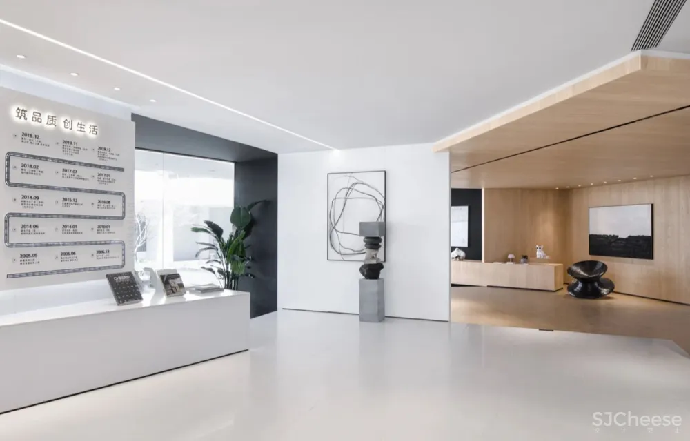 千舍设计·新作 空间的美学与诗意 — 未来城售楼处