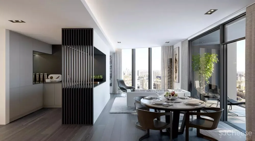 Make Architects设计-世界金融中心,伦敦泰晤士河畔顶奢公寓The Madison