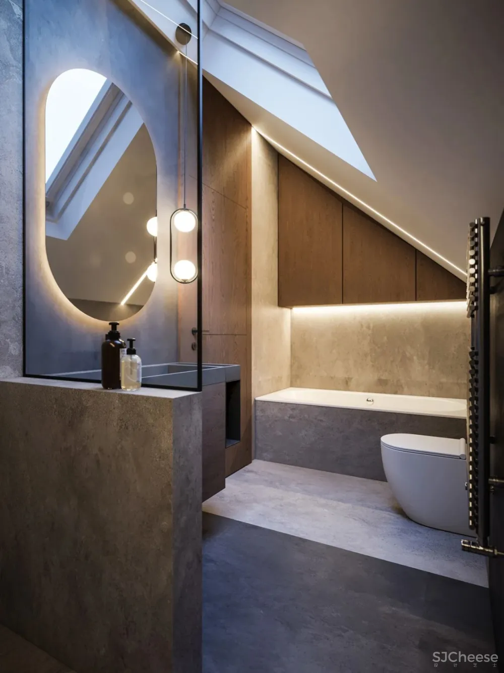 110㎡ 原木风复式, 灯光这样设计更有质感!