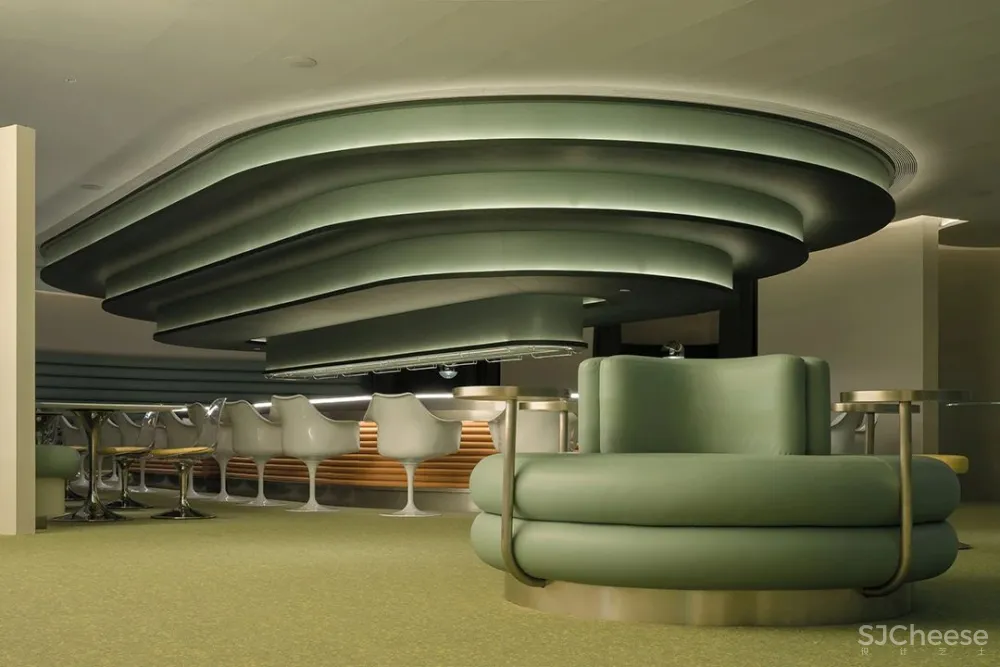 万社设计 上海 ATLATL 餐厅,未来主义空间设计实验