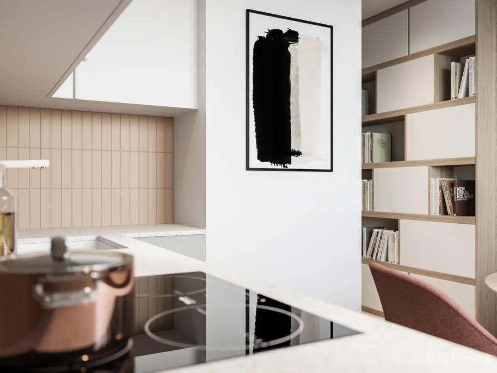 60㎡ 简约小家,卫生间还做干湿分离,这设计太赞了!