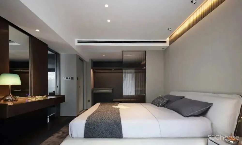 240㎡复式低干预痕迹的设计,在黑白色调中体现高级感 匠人筑语空间设计工作室