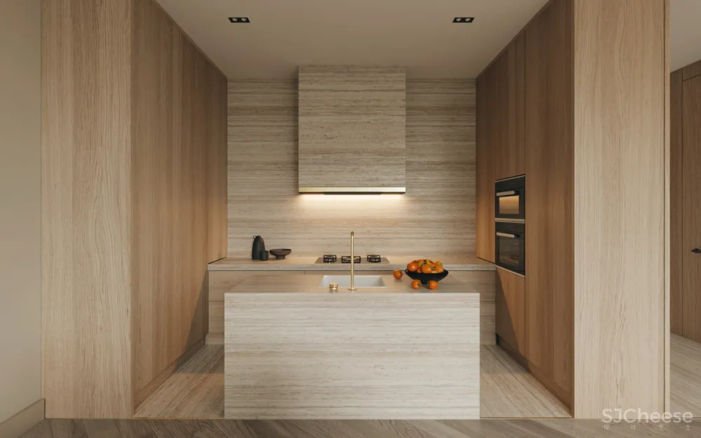 厨房加个中岛，小家也能住出豪宅感