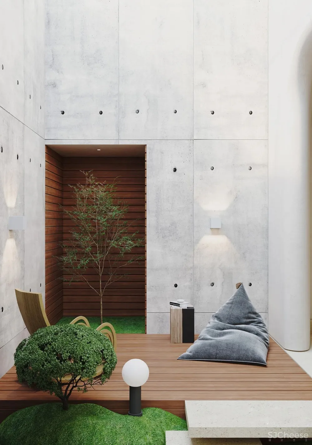 自然舒适的艺术住宅