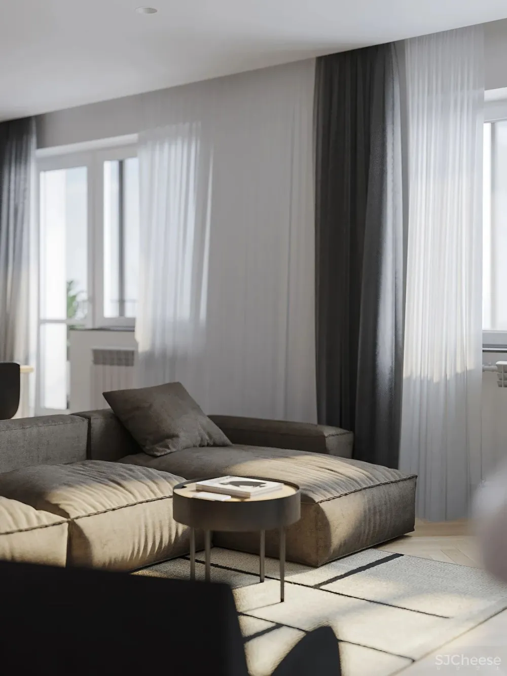 78㎡浅灰 木色,竟然这么漂亮!