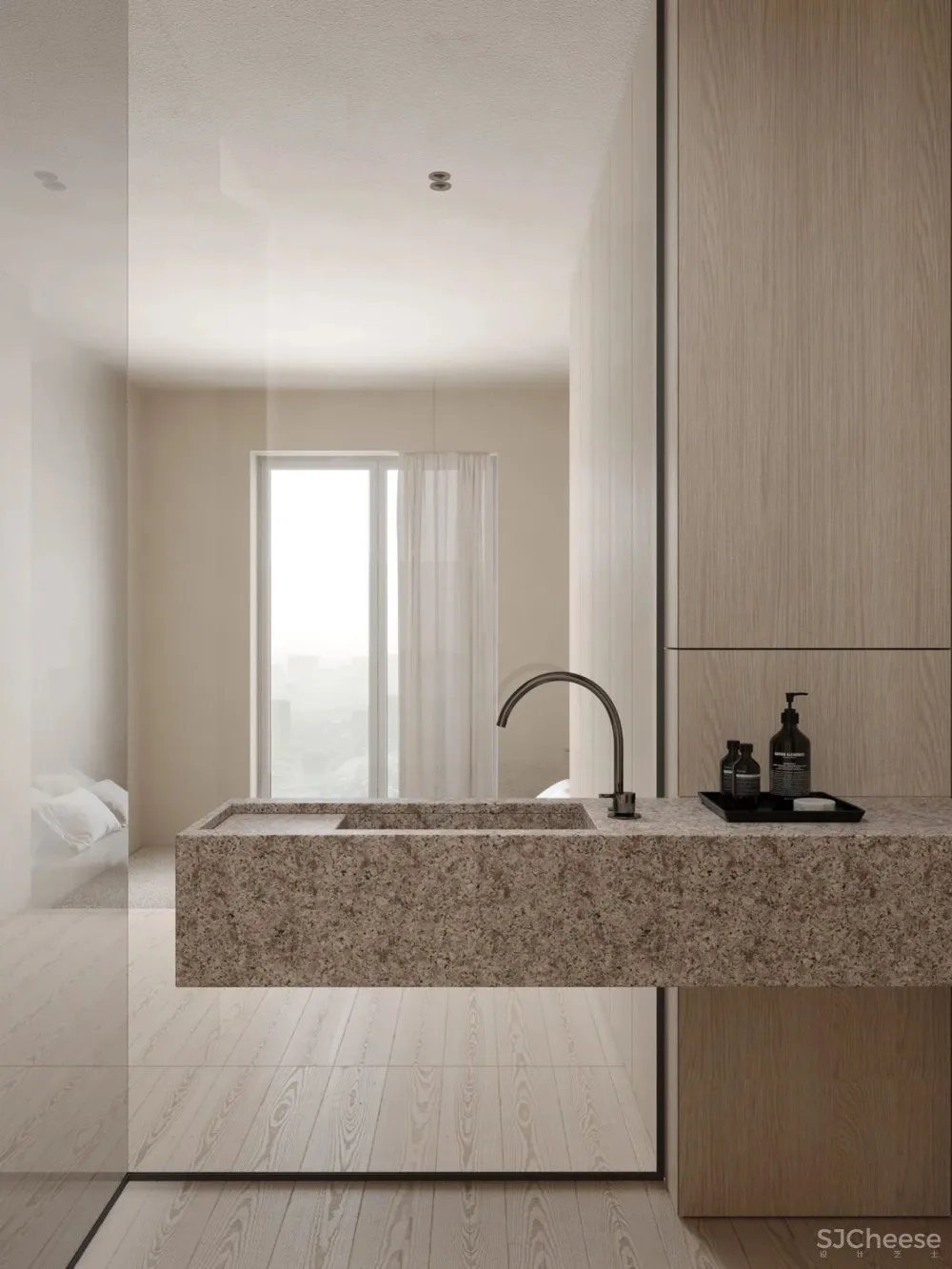 198㎡白色 原木色，最纯的搭配！