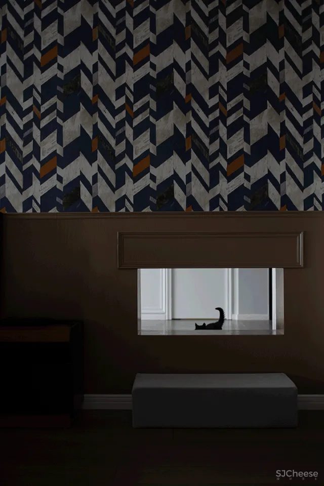 217㎡简约大平层,养7只猫的艺术美宅,太羡慕了!