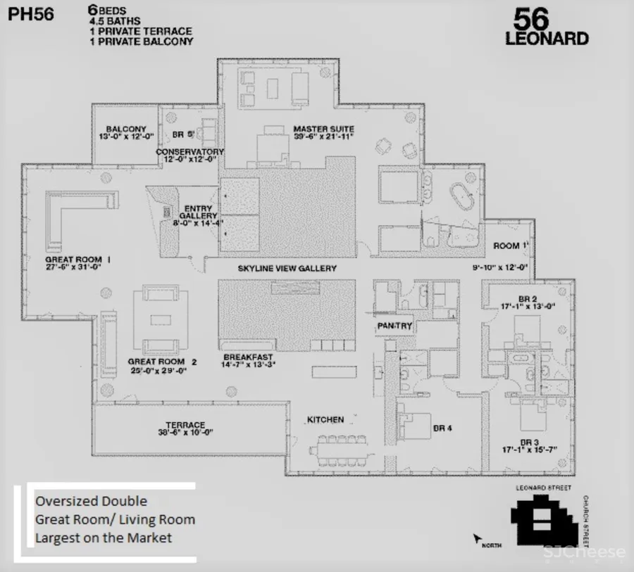 毛坯感的顶层公寓，一个月租金68万，三种软装陈设，哪种更高级？
