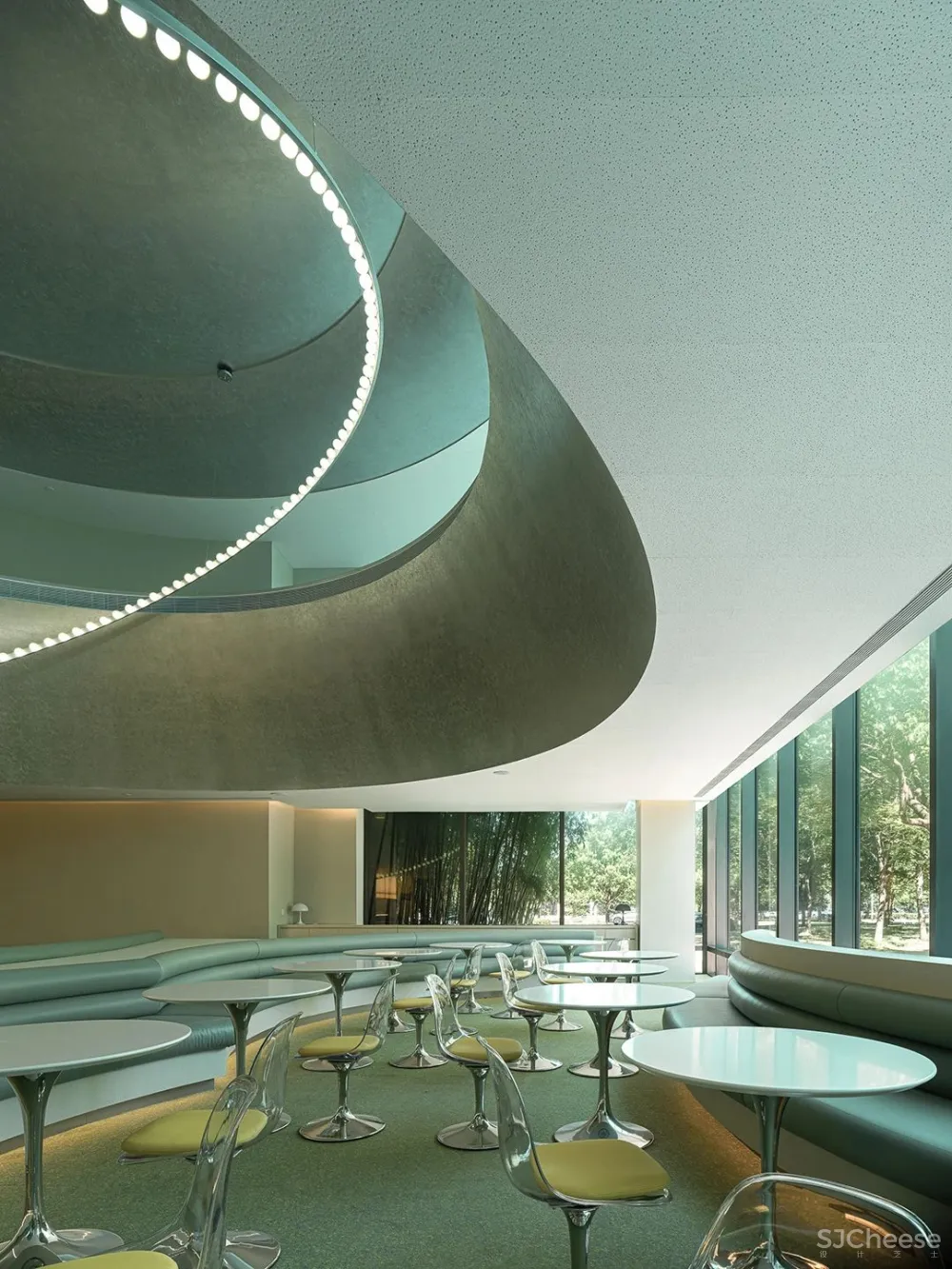 万社设计 上海 ATLATL 餐厅,未来主义空间设计实验