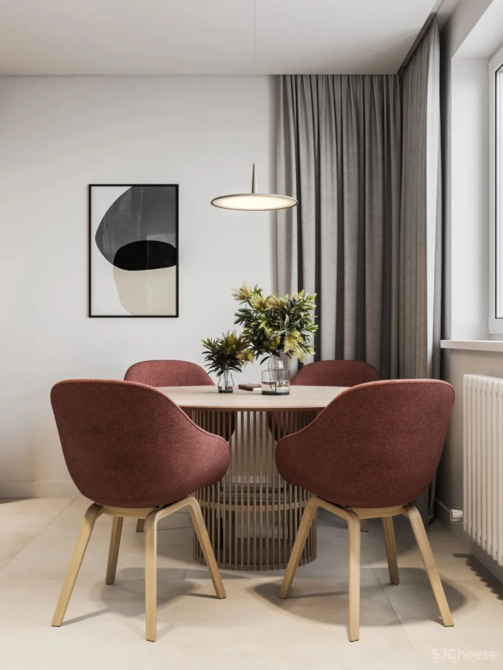 60㎡ 简约小家,卫生间还做干湿分离,这设计太赞了!