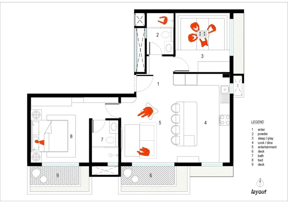 这个家又黑暗又绚烂，既大胆又原始，你会选择住在这个酷酷的空间吗？