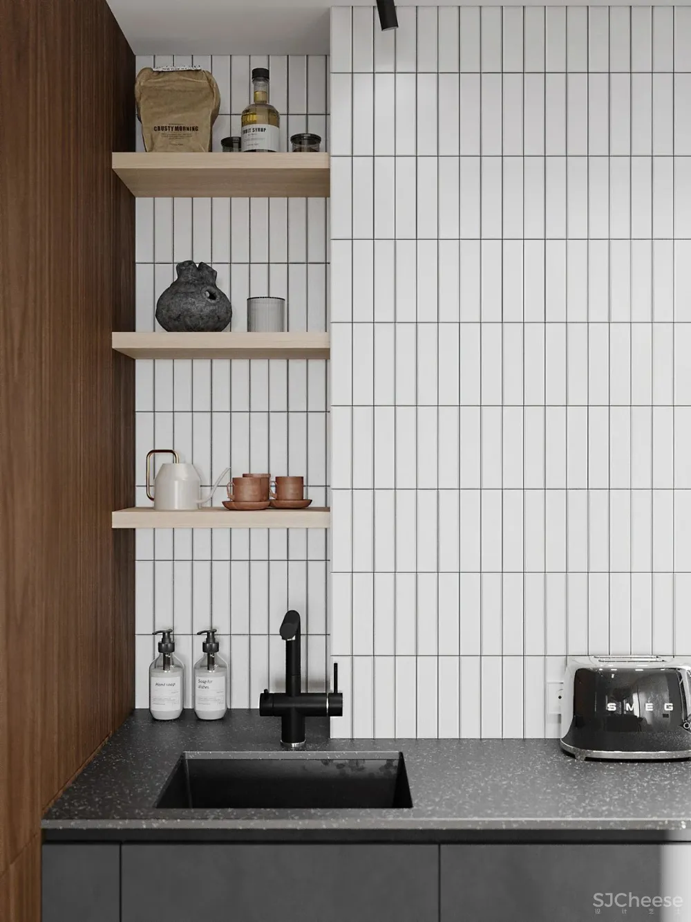 78㎡浅灰 木色,竟然这么漂亮!