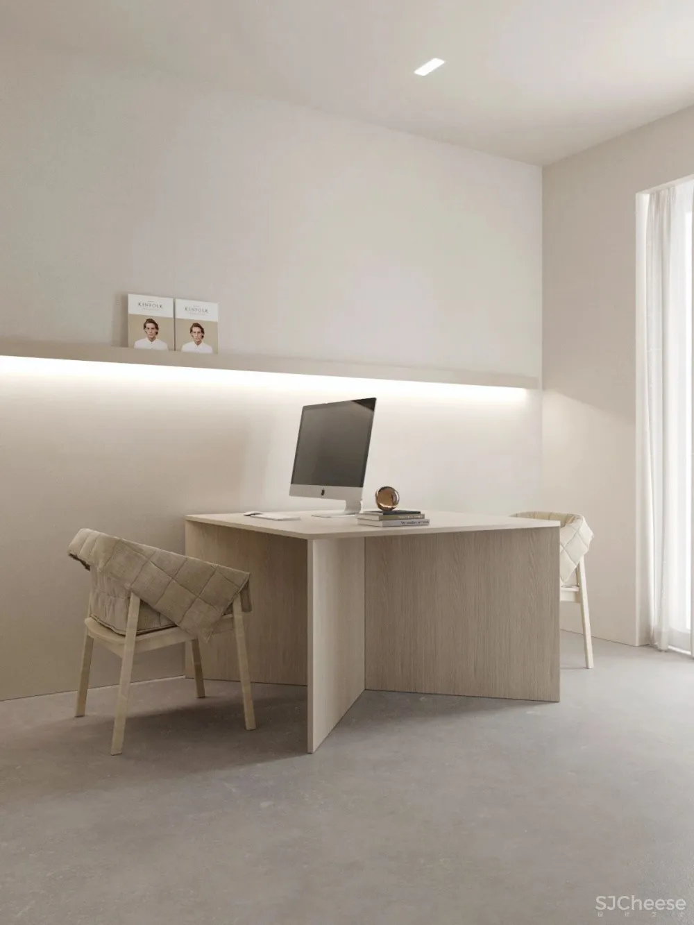 198㎡白色 原木色，最纯的搭配！