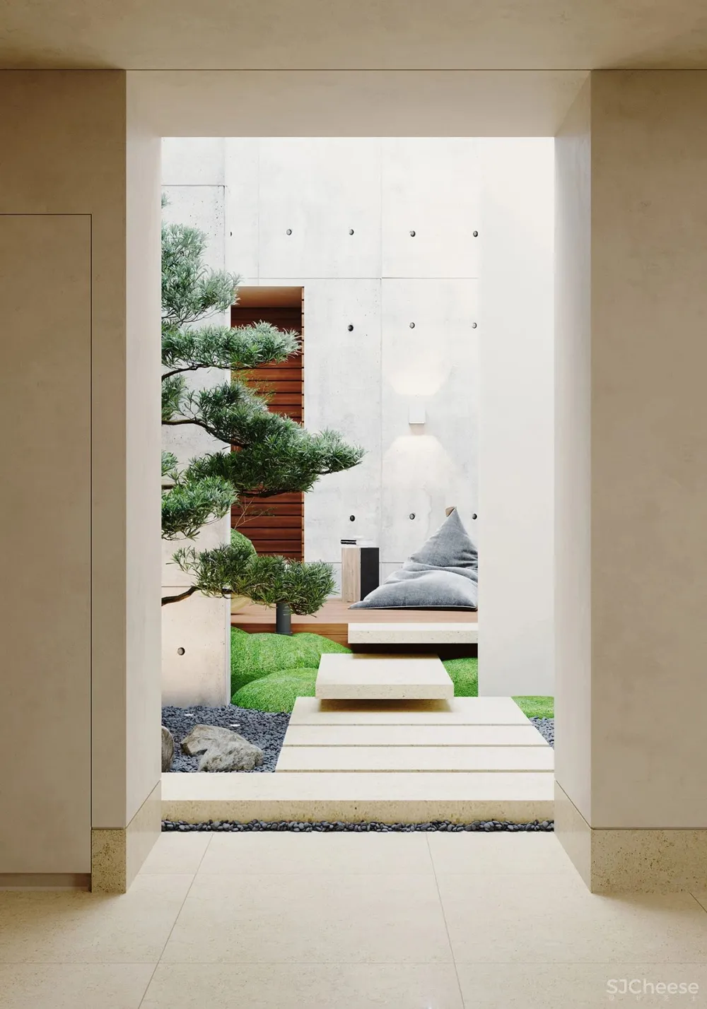 自然舒适的艺术住宅