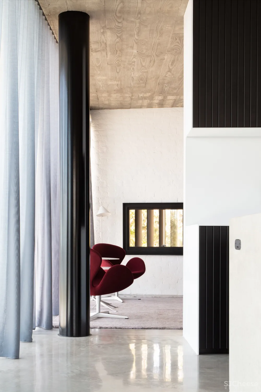 乡下盖房子,用这种木纹混凝土,温暖又高级!