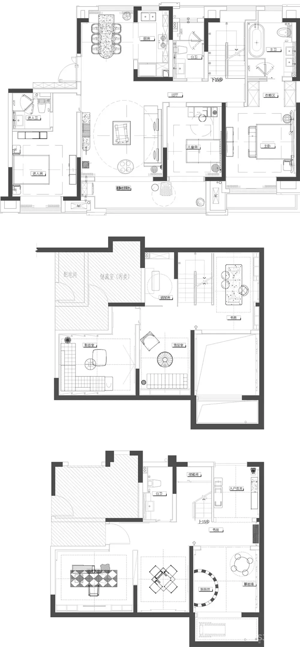 DAS大森设计:110㎡-265㎡现代简约,高级感是“装”出来的