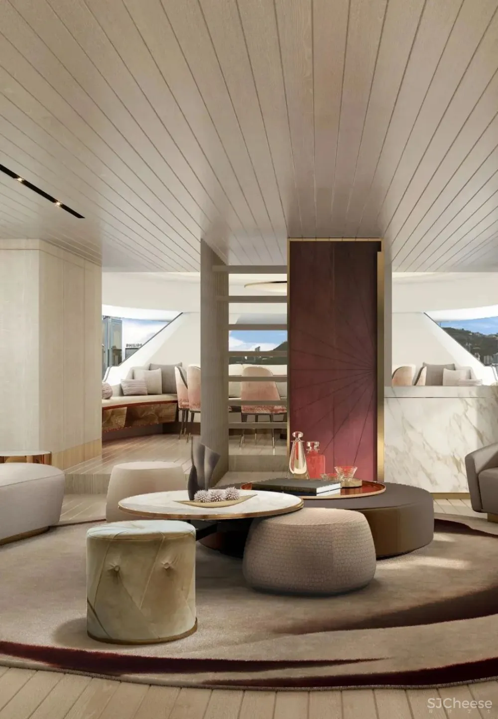 梁志天新作 海上别墅:游艇Sanlorenzo SX88室内设计