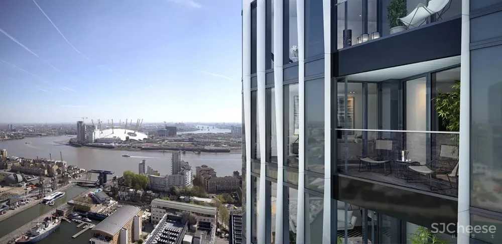 Make Architects设计-世界金融中心,伦敦泰晤士河畔顶奢公寓The Madison