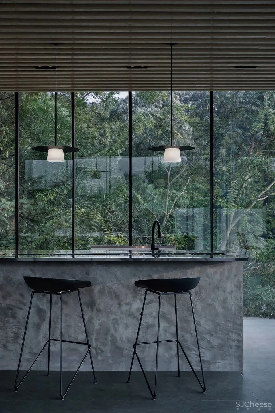 稻田里的极简民宿