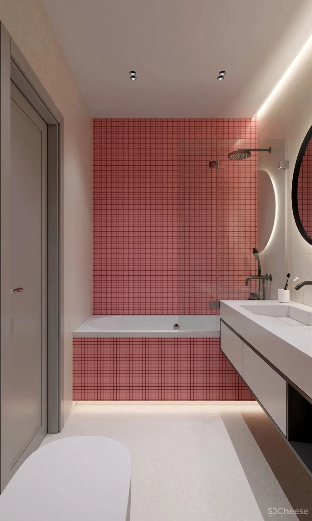 120㎡现代大宅,时尚色彩太惊艳了吧!