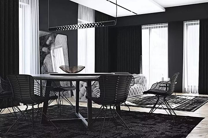 高级黑,超帅气的设计配色!