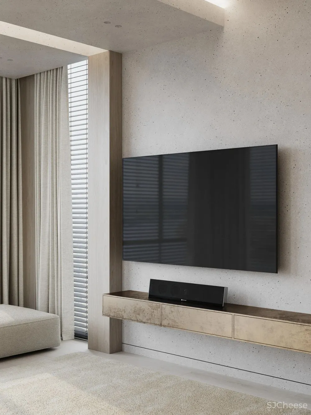 简致素净的四口之家,用材质打造高级感!