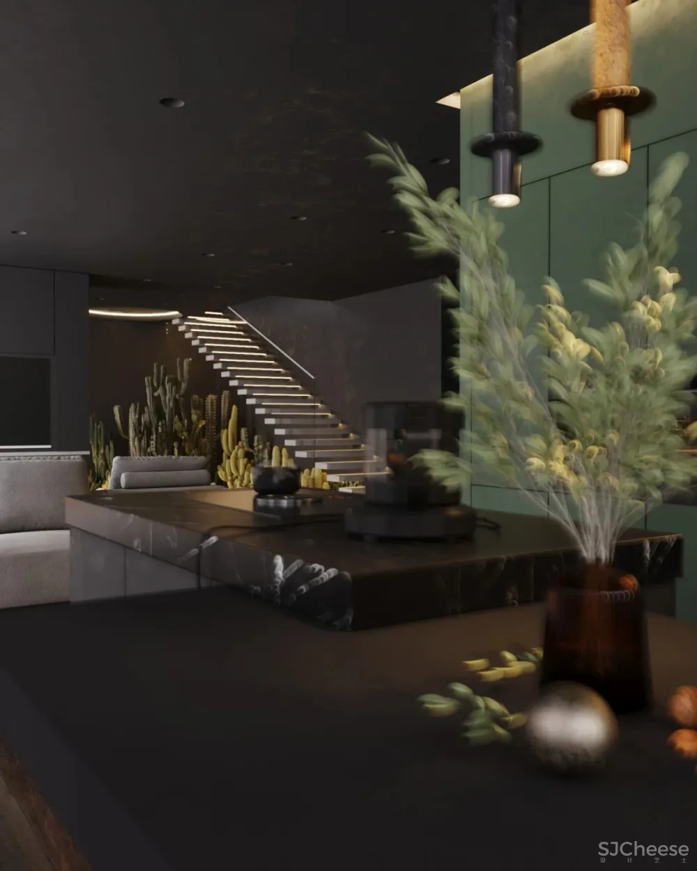 黑色别墅,迷人的高级气质!