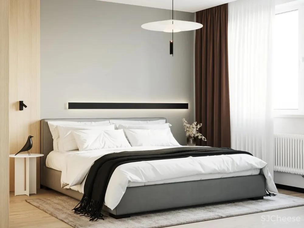 60㎡ 简约小家,卫生间还做干湿分离,这设计太赞了!