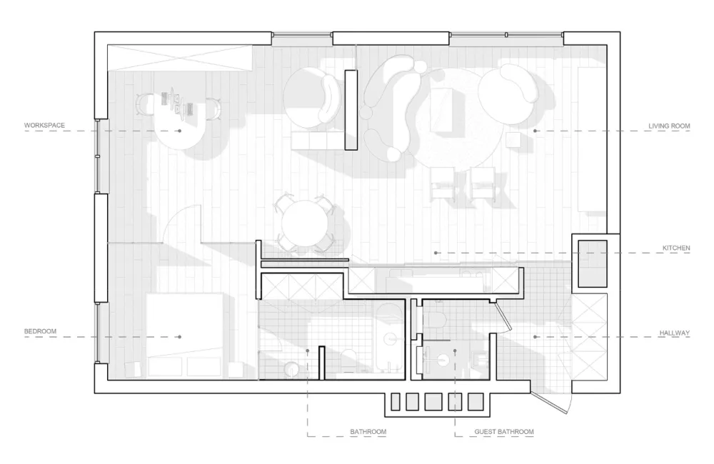 78㎡时尚美家，起居室设计高级又有格调！