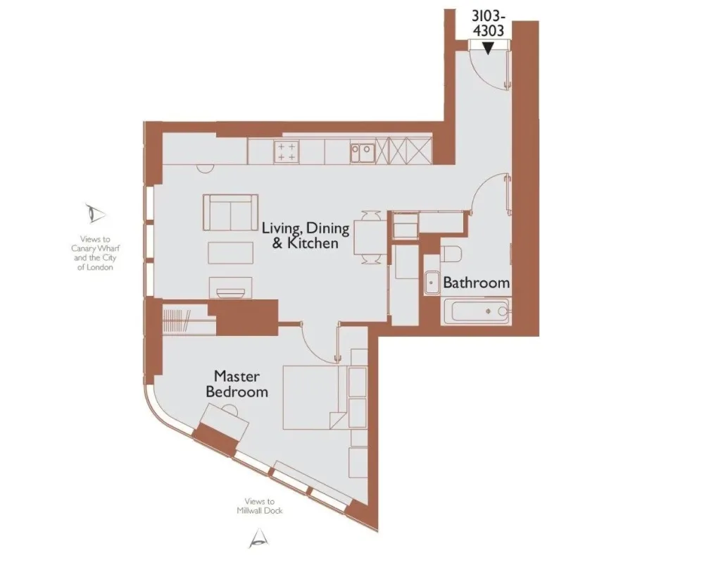 Make Architects设计-世界金融中心,伦敦泰晤士河畔顶奢公寓The Madison