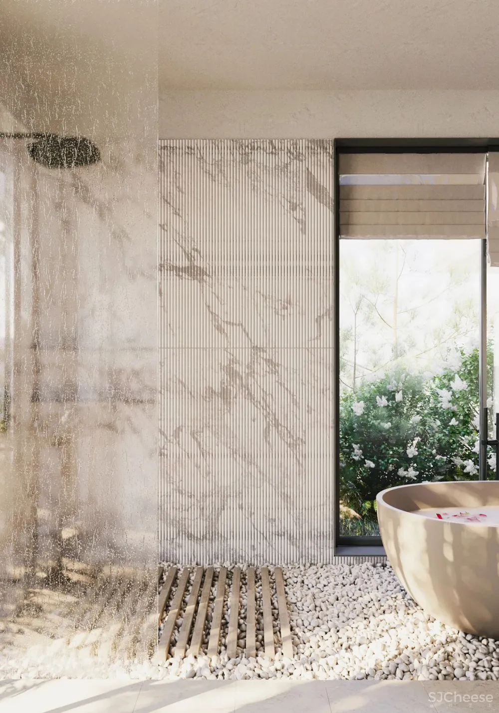 一个私宅,两个花园:一个赏景,一个娱乐