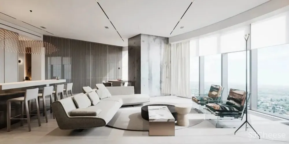 极简 轻奢风住宅，勇敢追求时髦家！ hilight