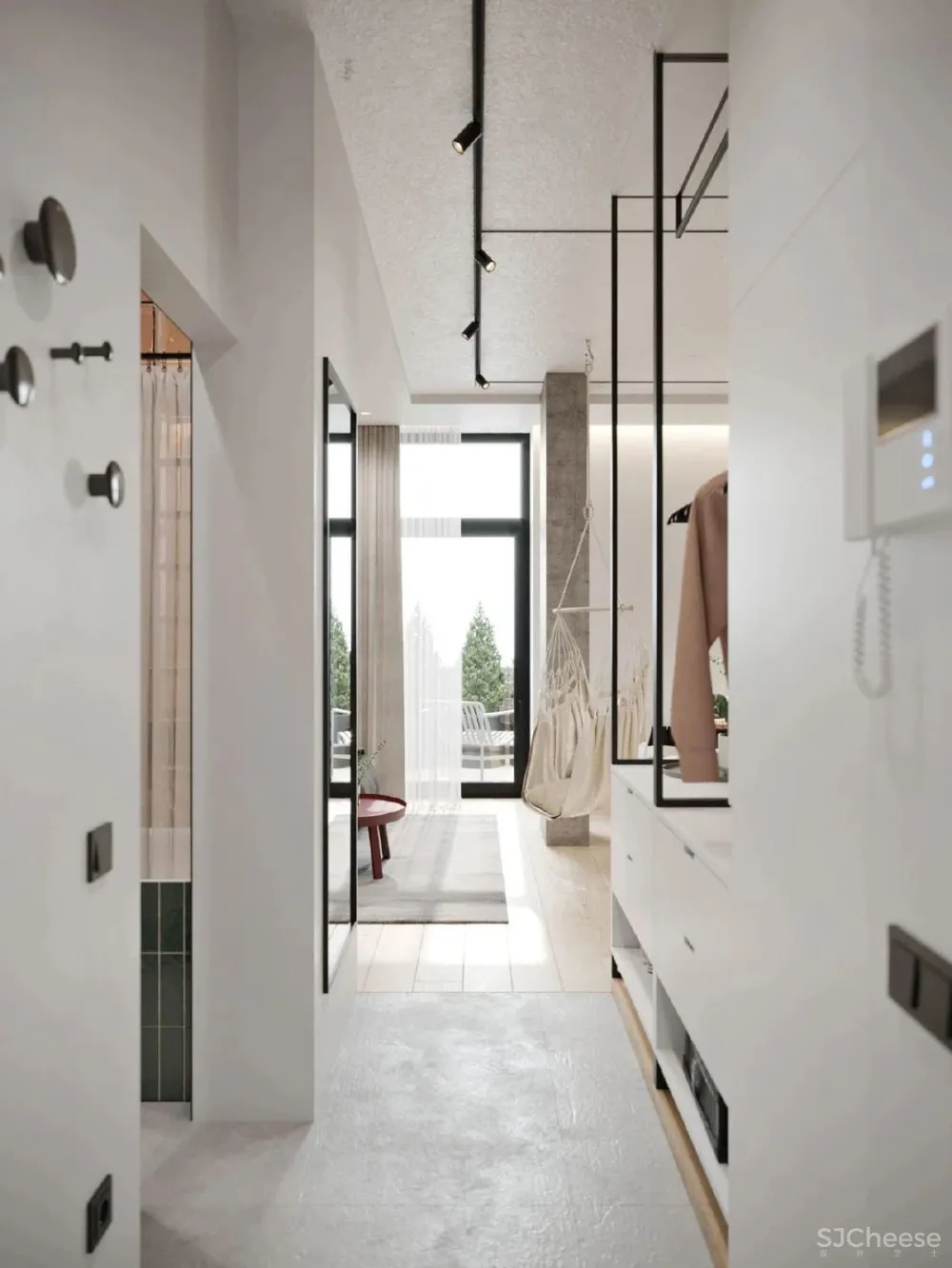 客厅荡秋千,厨房睡榻榻米,这是什么36㎡神仙一人居?!