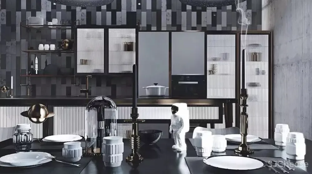 高级黑,超帅气的设计配色!