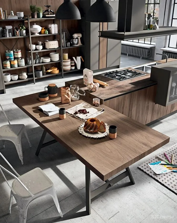 工业风厨房，让你不羁放纵爱烹饪