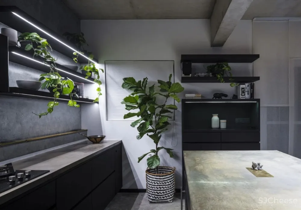 这个家又黑暗又绚烂，既大胆又原始，你会选择住在这个酷酷的空间吗？