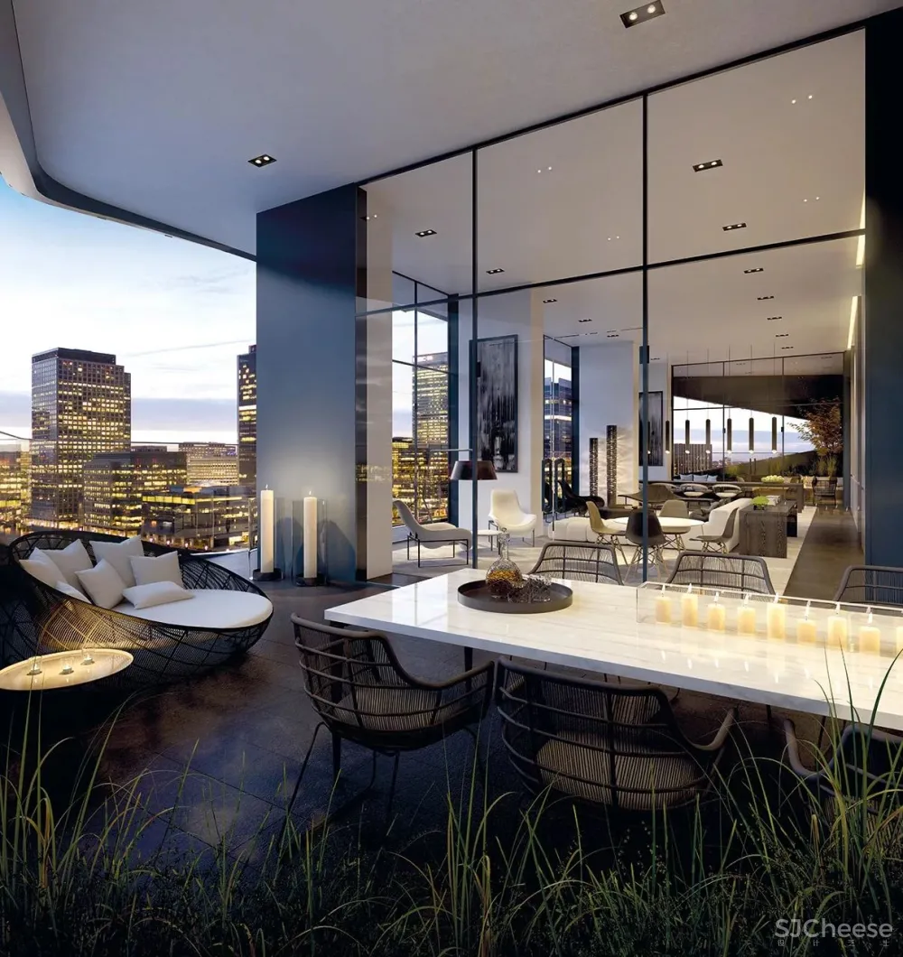 Make Architects设计-世界金融中心,伦敦泰晤士河畔顶奢公寓The Madison